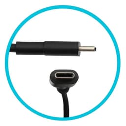 Dell E5 130W USB-C AC Adapter with PowerCord-EURO